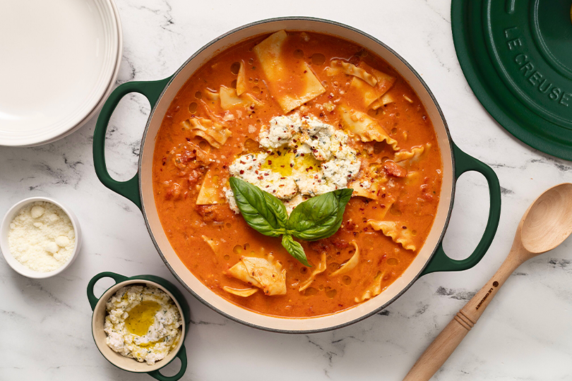 Creamy Lasagna alla Vodka Soup